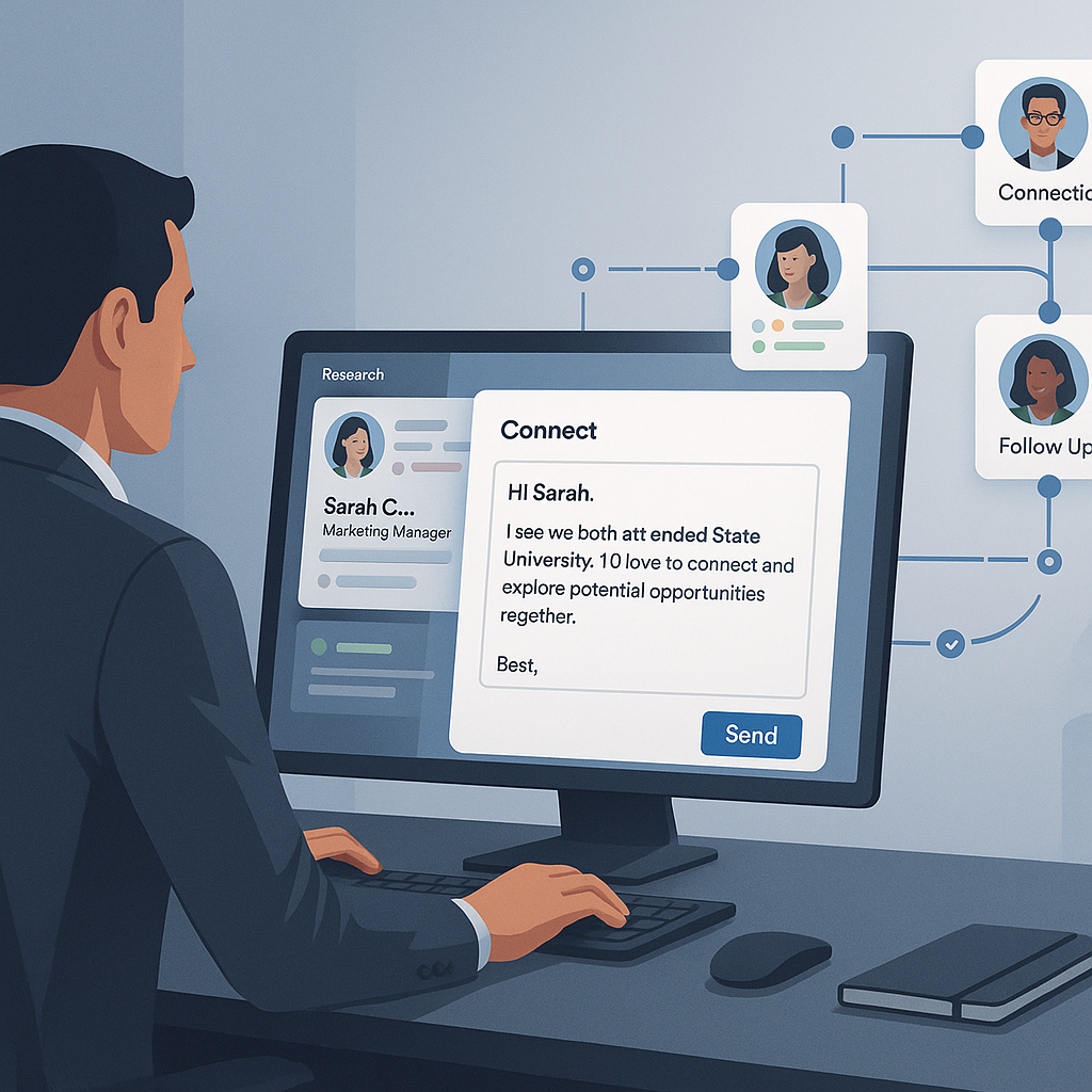 Illustratie bij Hoe schrijf je een goed connectieverzoek op LinkedIn?