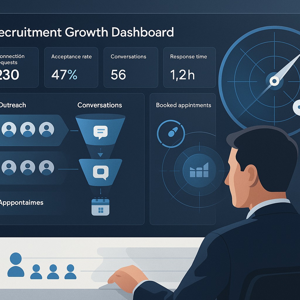 Illustratie bij Welke LinkedIn outreach KPI's moet je meten voor meer afspraken?