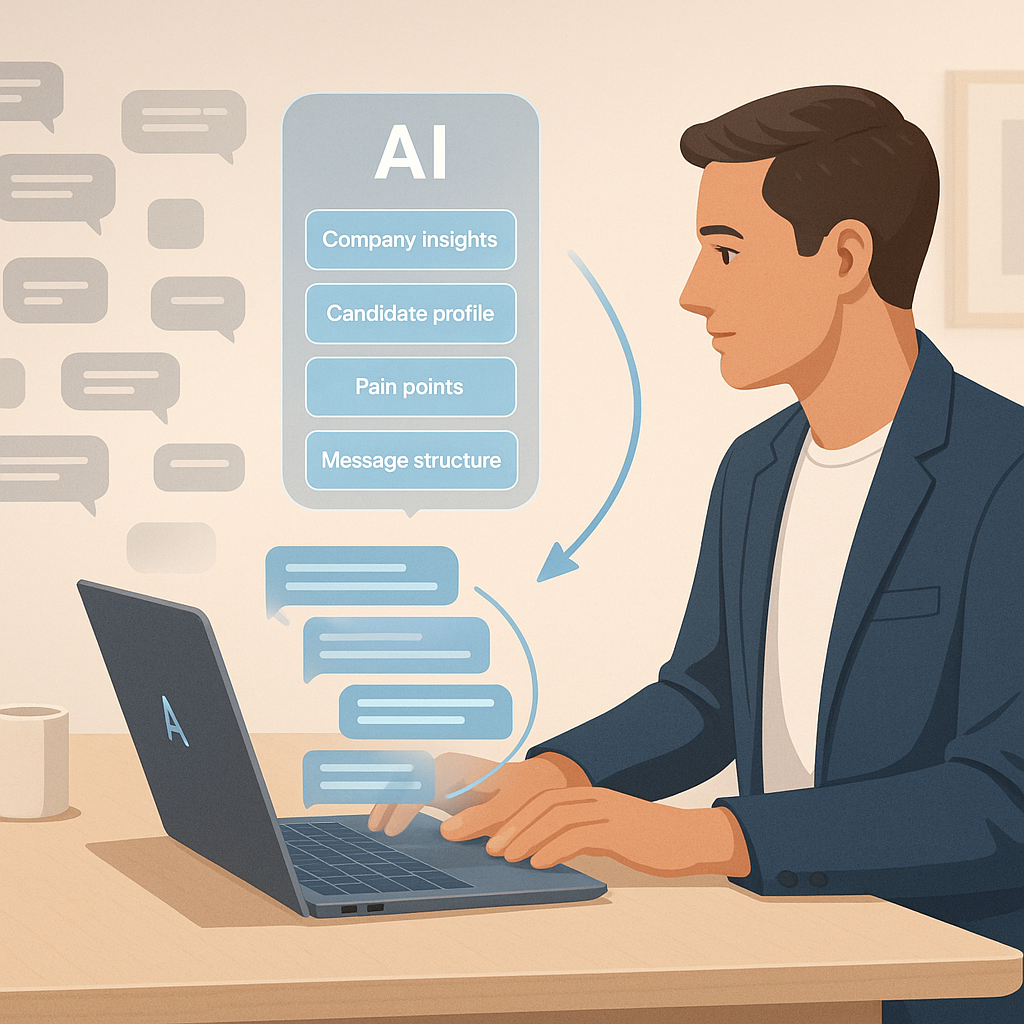 Illustratie bij Hoe schrijf je betere outbound berichten met AI?