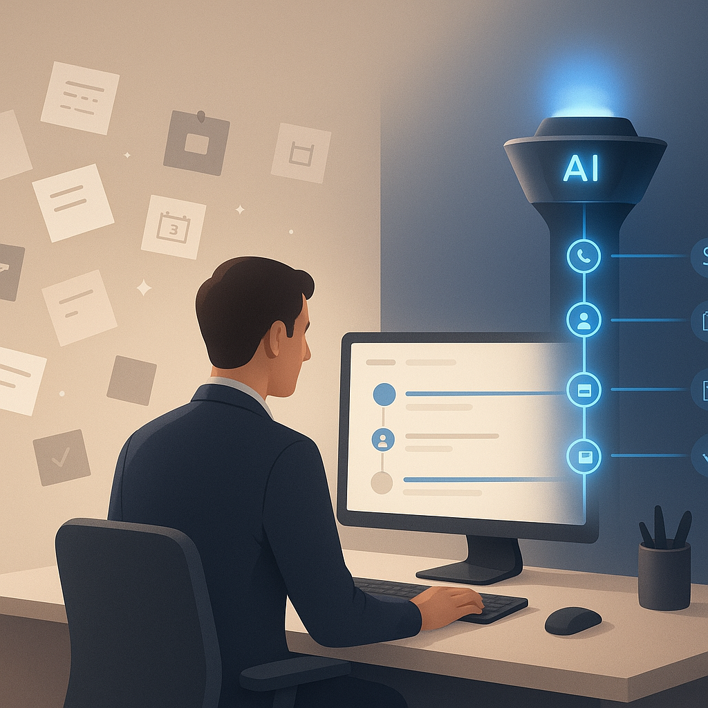 Illustratie bij Follow-ups automatiseren met AI: zo krijg je meer grip op je salesopvolging