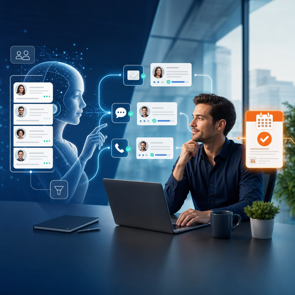 Illustratie bij Hoe werken AI SDR’s? De realiteit achter automatische outbound sales
