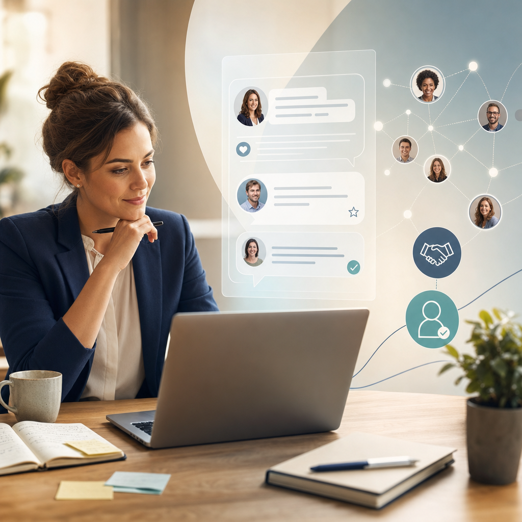 Illustratie bij AI outreach gebruiken zonder nep te klinken: zo houd je sales en recruitment menselijk