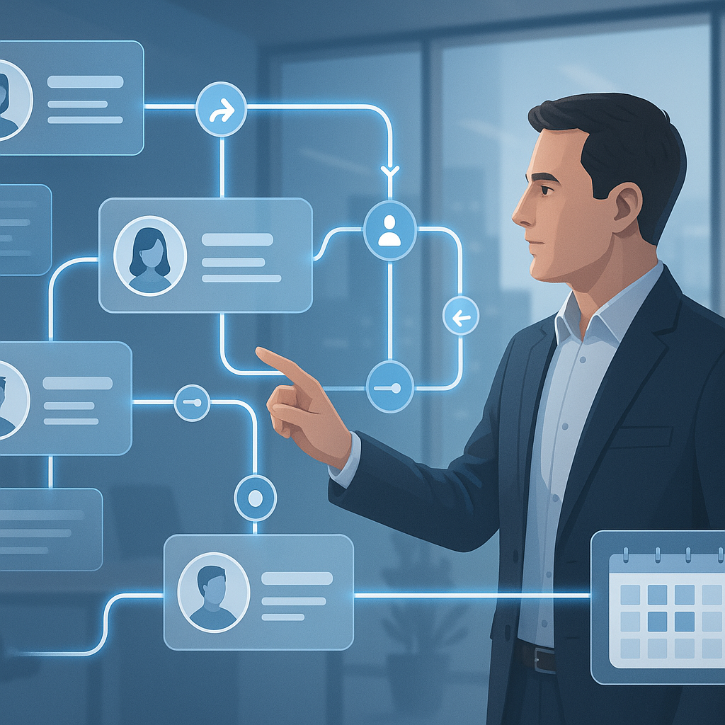 Illustratie bij Welke LinkedIn automation workflows werken goed voor meer B2B-afspraken?