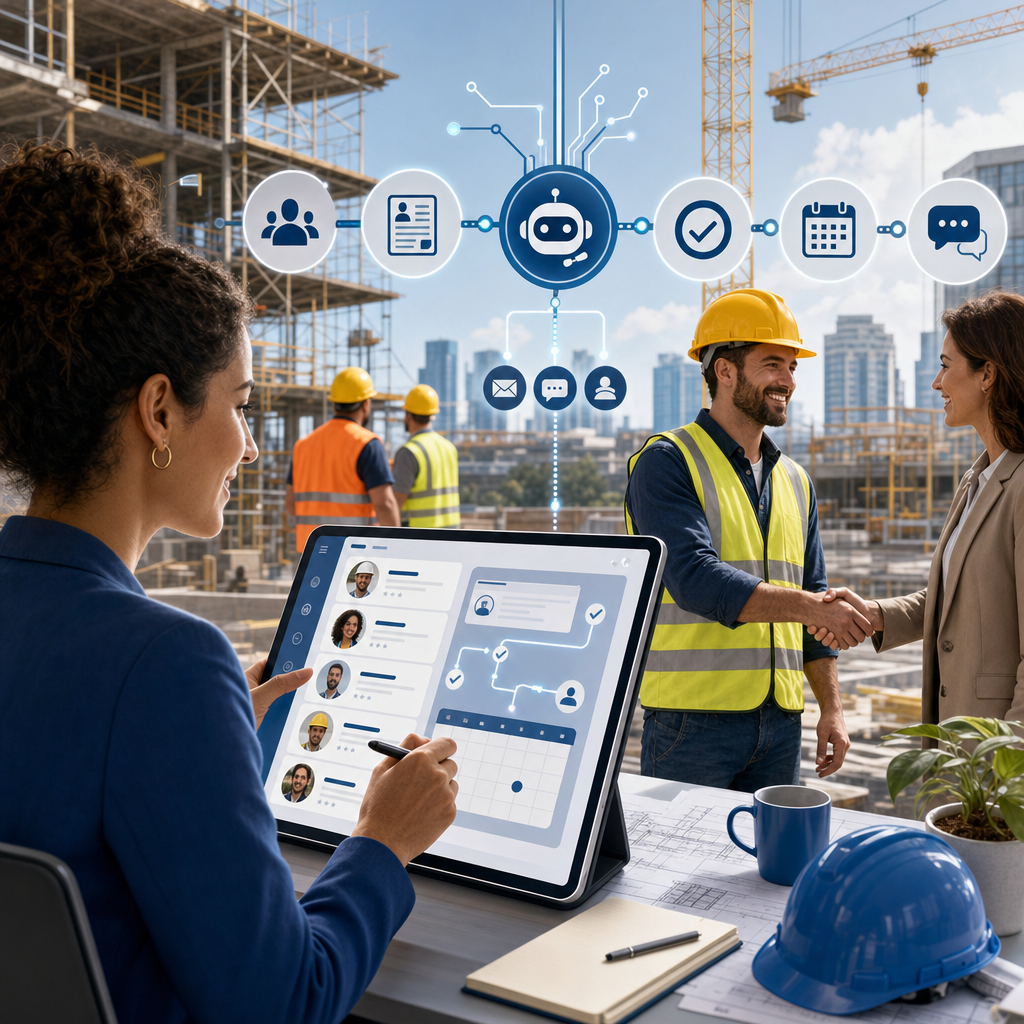 Illustratie bij Hoe werkt recruitment automation in de bouw?