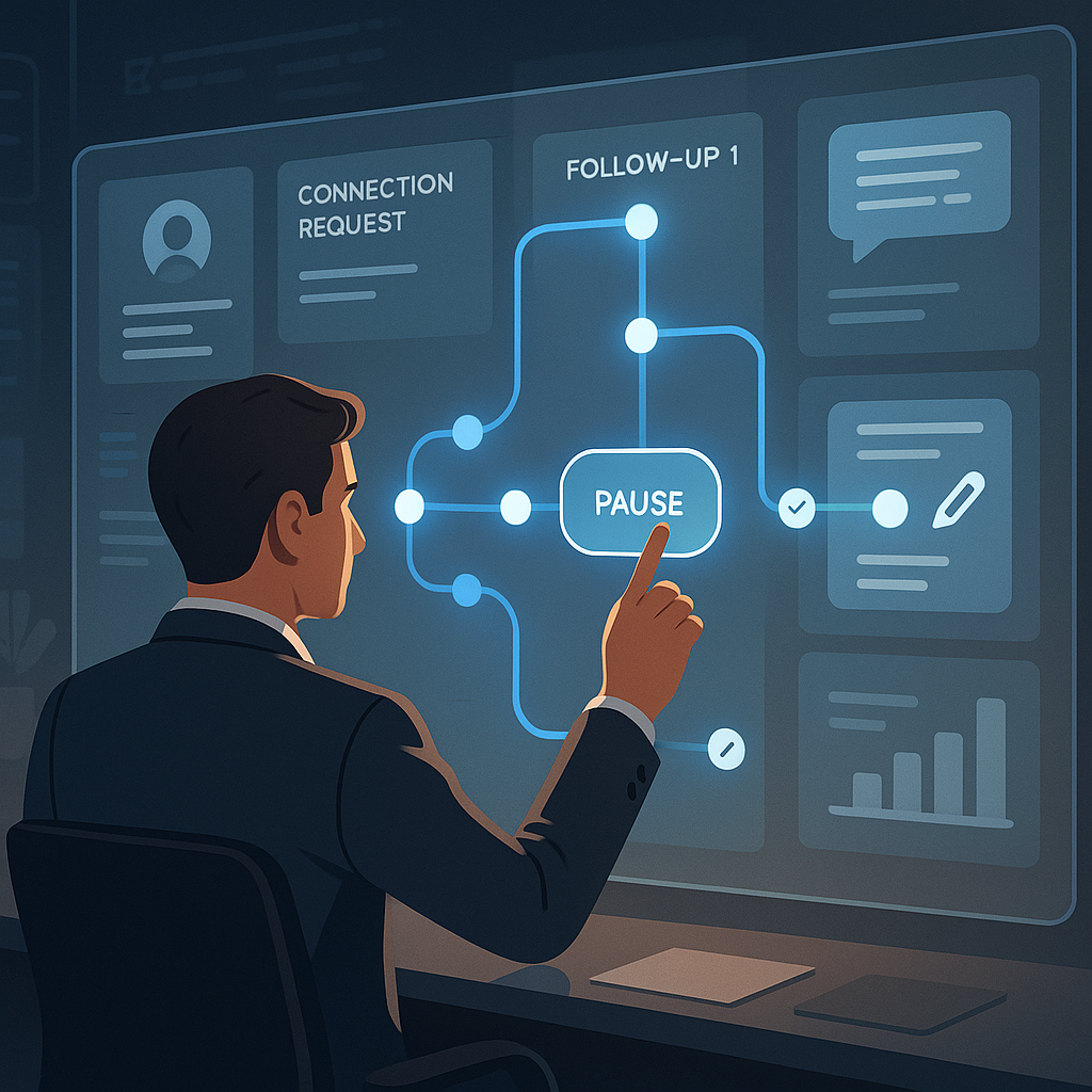 Illustratie bij Hoe automatiseer je LinkedIn follow-ups zonder controle te verliezen?