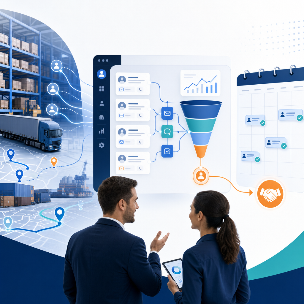 Illustratie bij Hoe werkt sales automation in logistiek en hoe levert het meer afspraken op?