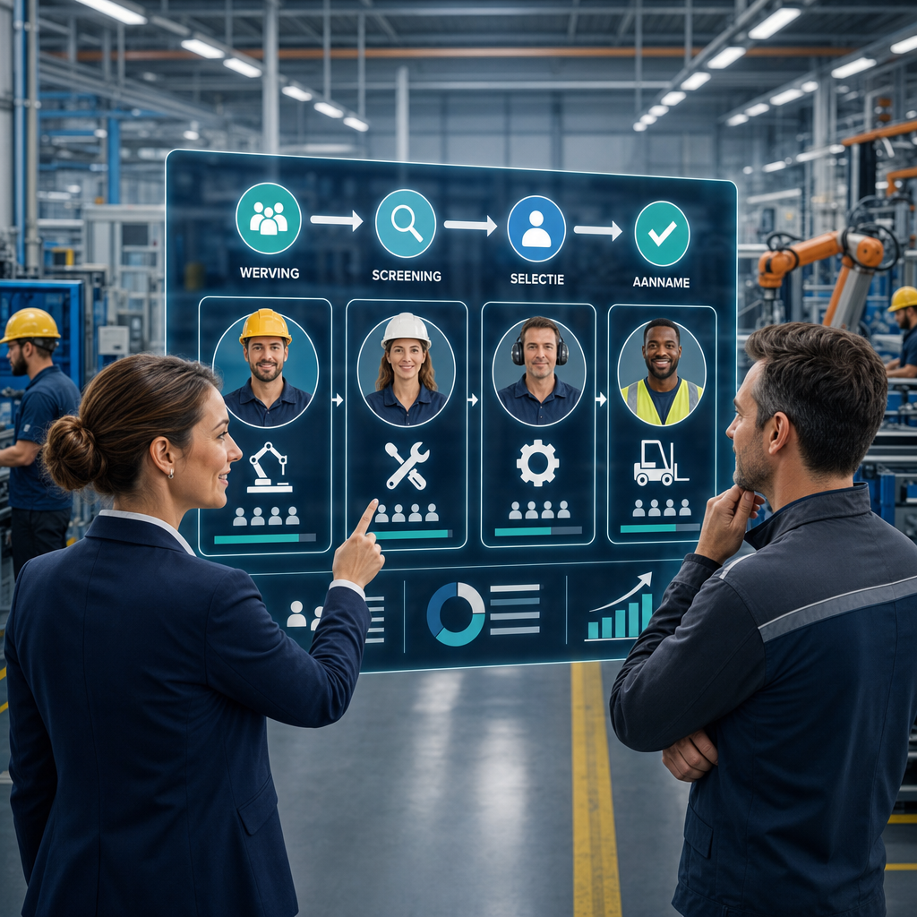 Illustratie bij Hoe werkt recruitment voor productiebedrijven en hoe krijg je meer grip op instroom?