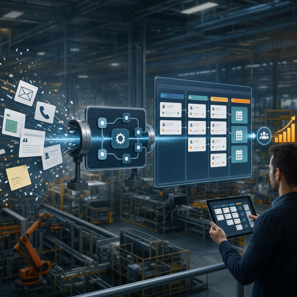 Illustratie bij Sales automation voor industrie: zo maak je van losse acties een vast salesproces