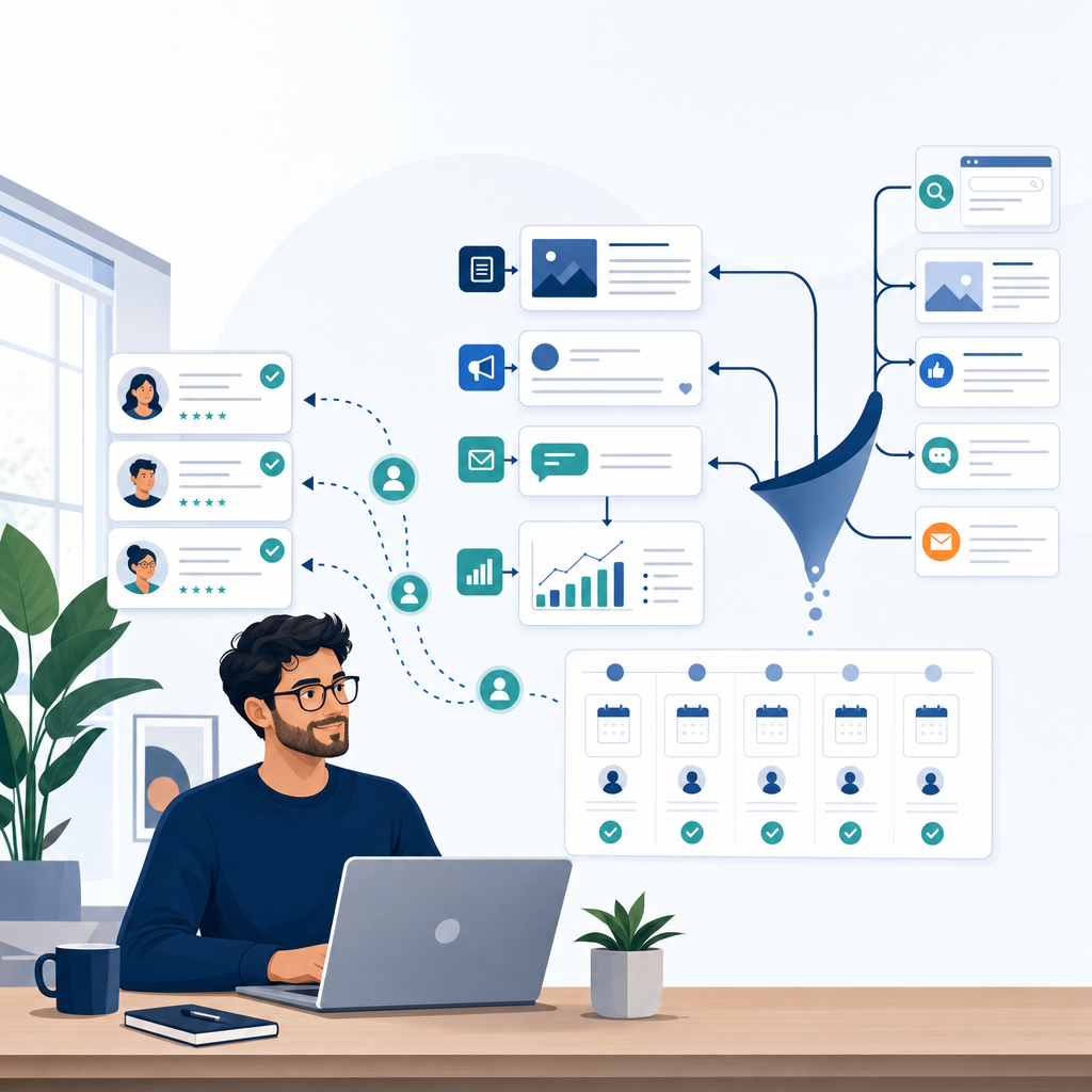 Illustratie bij Inbound leads als freelancer krijgen: hoe je meer aanvragen opbouwt met een systeem
