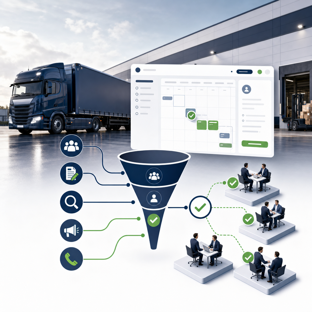 Illustratie bij Welke marketing voor transportbedrijven werkt als je meer afspraken wilt?