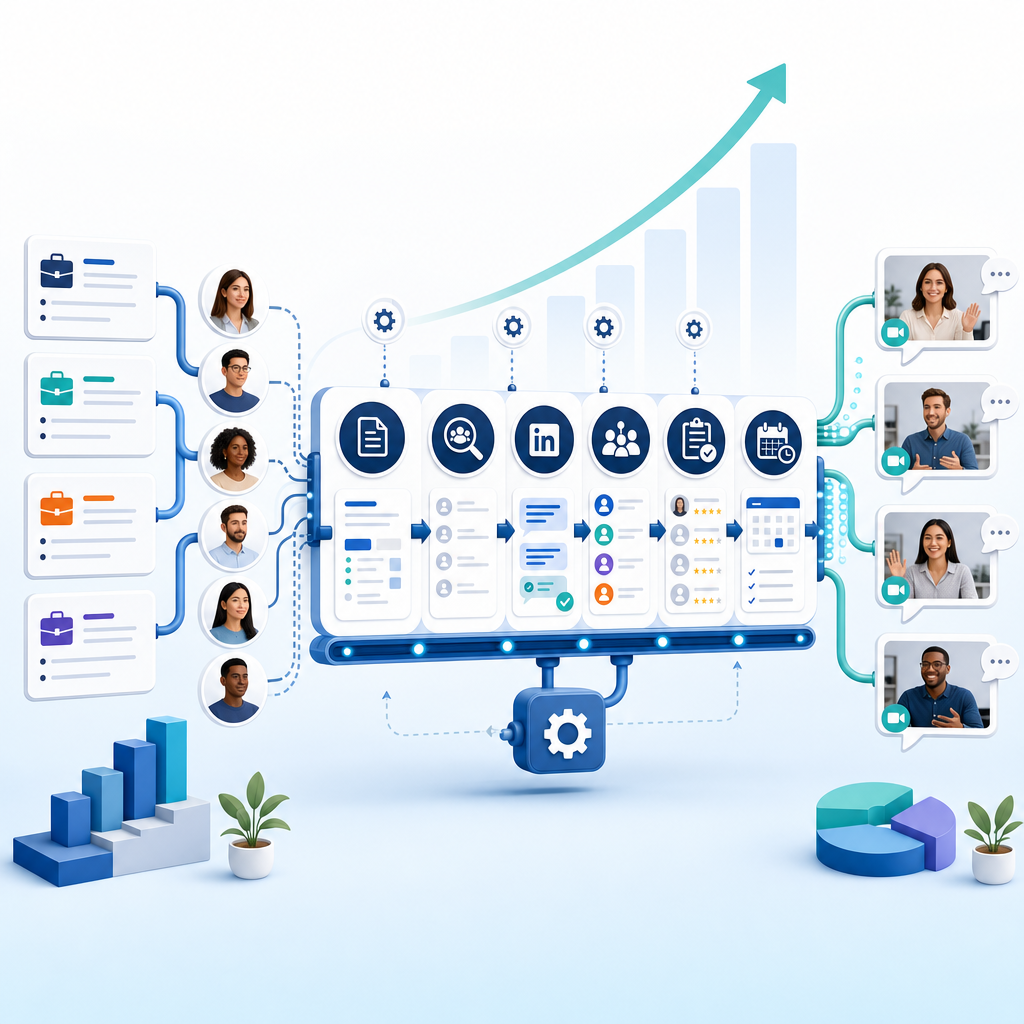 Illustratie bij Recruitment workflows schalen: zo bouw je een proces dat meer gesprekken oplevert