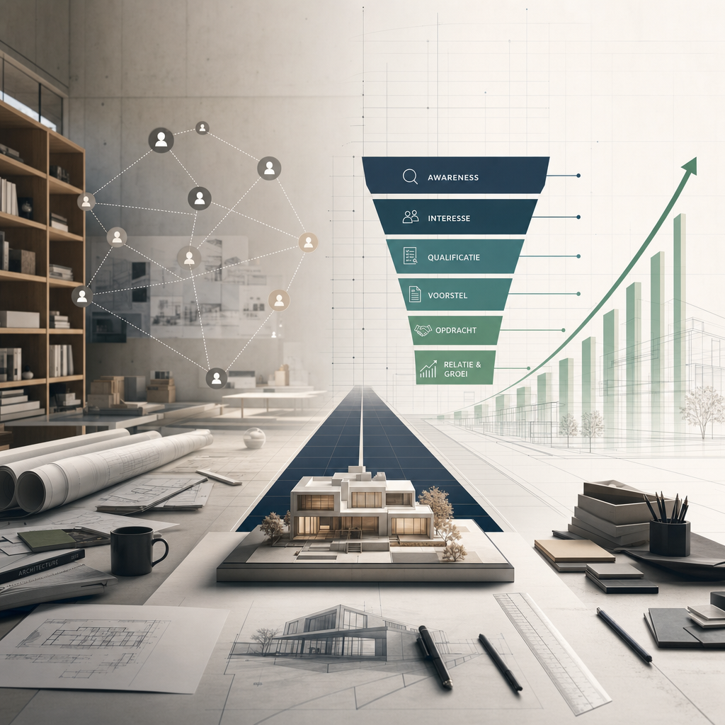 Illustratie bij Waarom referrals voor architecten niet genoeg zijn voor voorspelbare groei