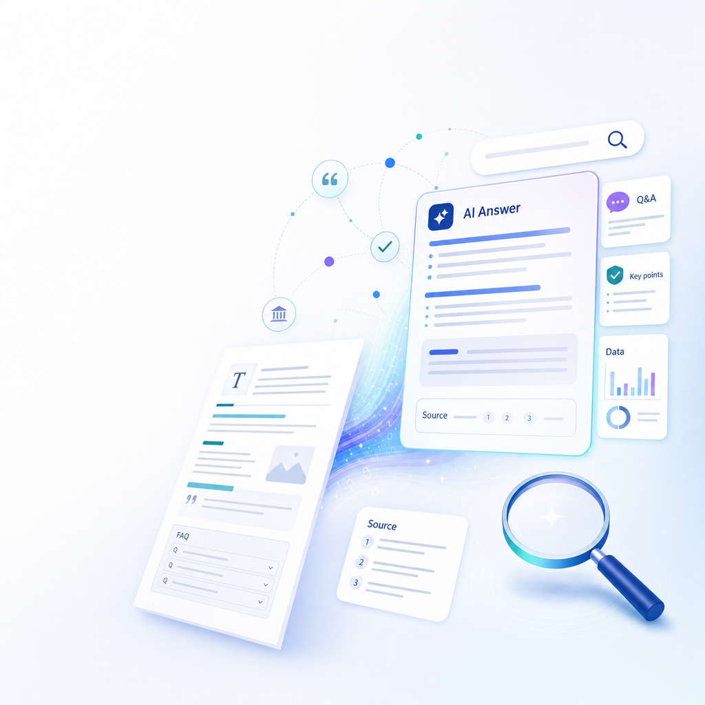Illustratie bij Content schrijven voor AI search: zo word je vindbaar in AI-antwoorden
