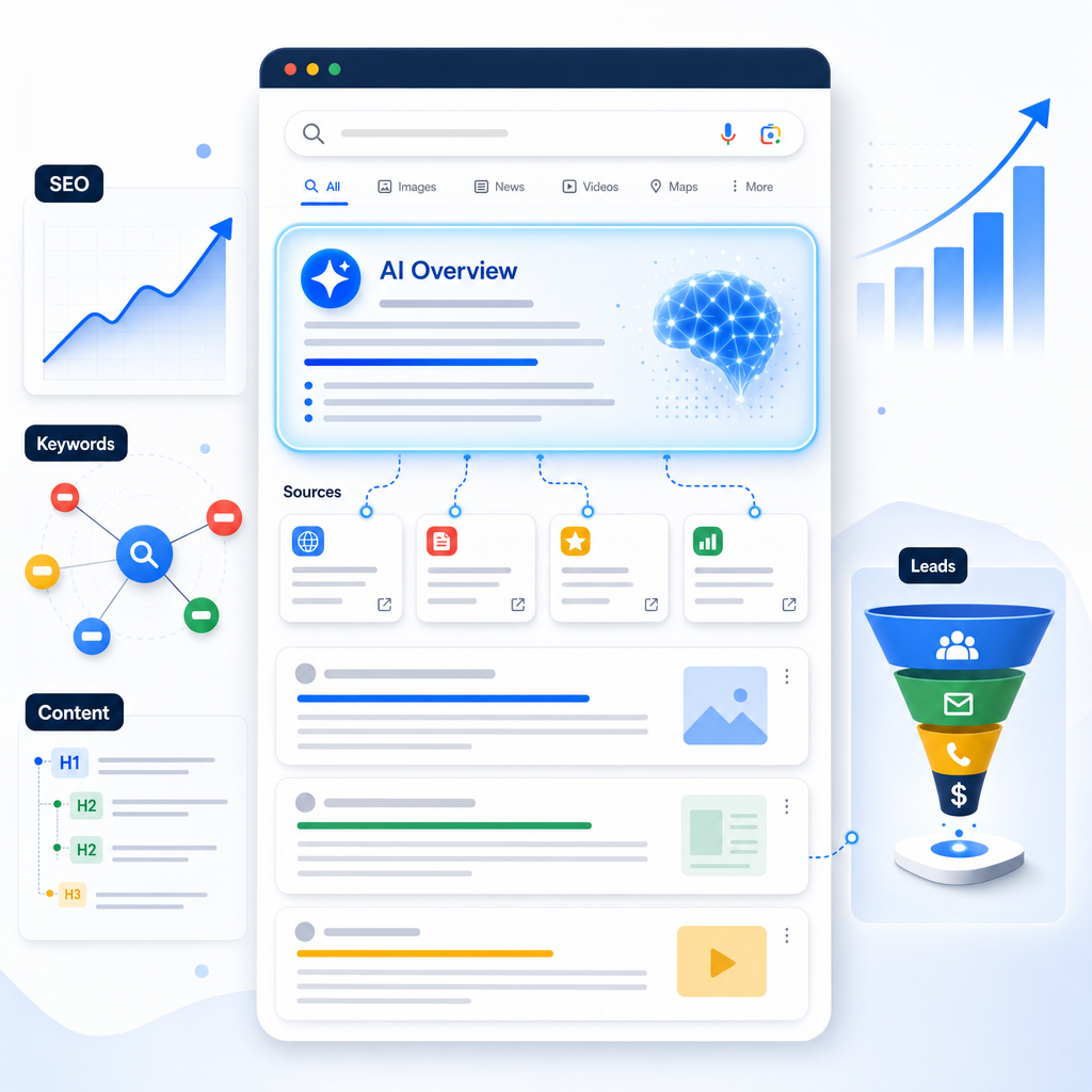Illustratie bij Hoe werkt Google AI Overviews? Uitleg en impact op jouw SEO