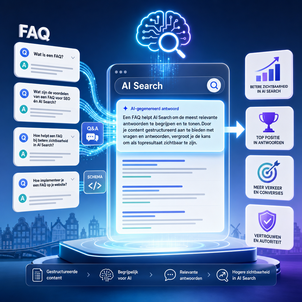 Illustratie bij Waarom een FAQ voor GEO goed werkt voor jouw zichtbaarheid in AI Search